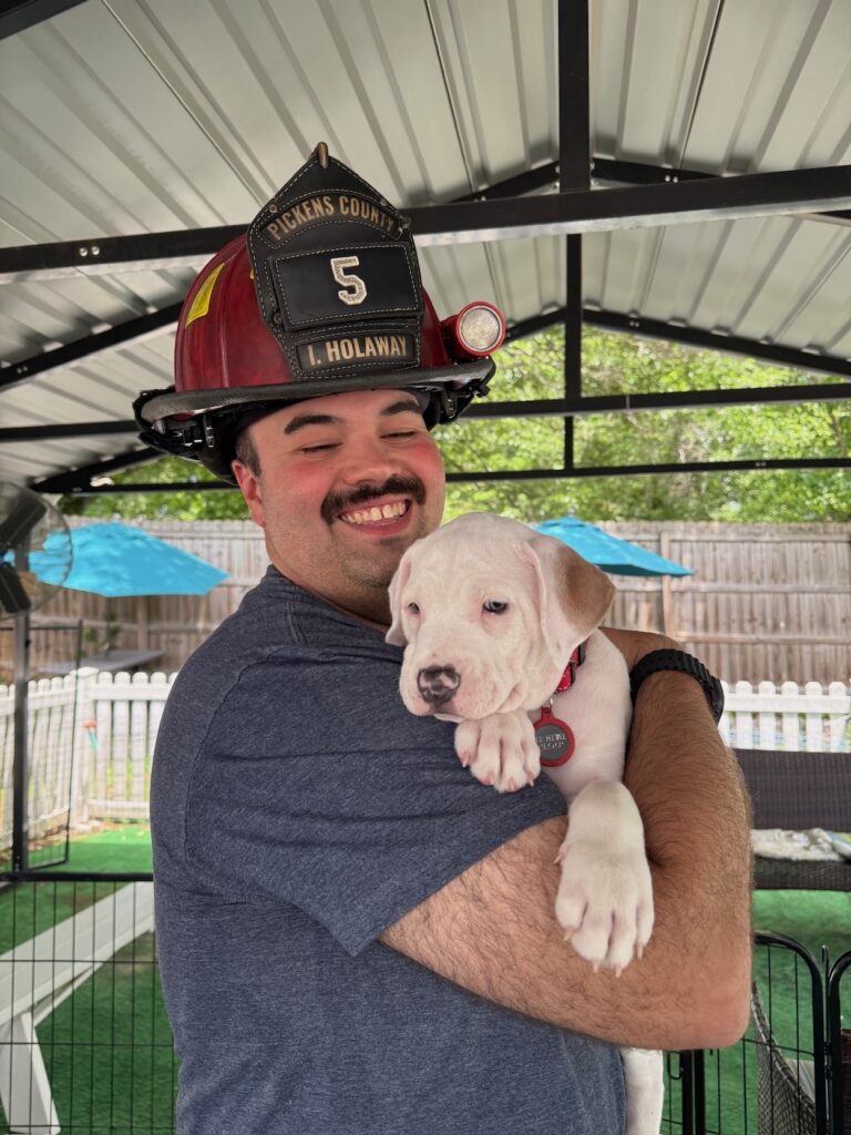 This Firefighter Rescued a Puppy From a Burning Home—and then Adopted Him