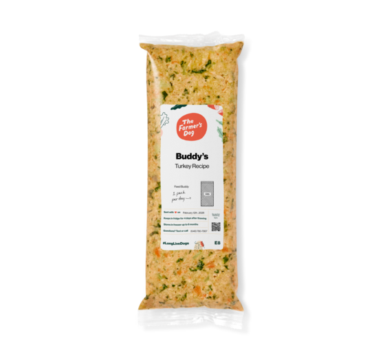 The Farmer's Dog Frozen Fresh Turkey Recipe package
